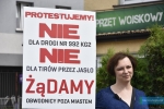 Protest mieszkańców ulicy Konopnickiej w sprawie KG2