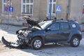 Zderzenie dwóch samochodów na ulicy Szopena