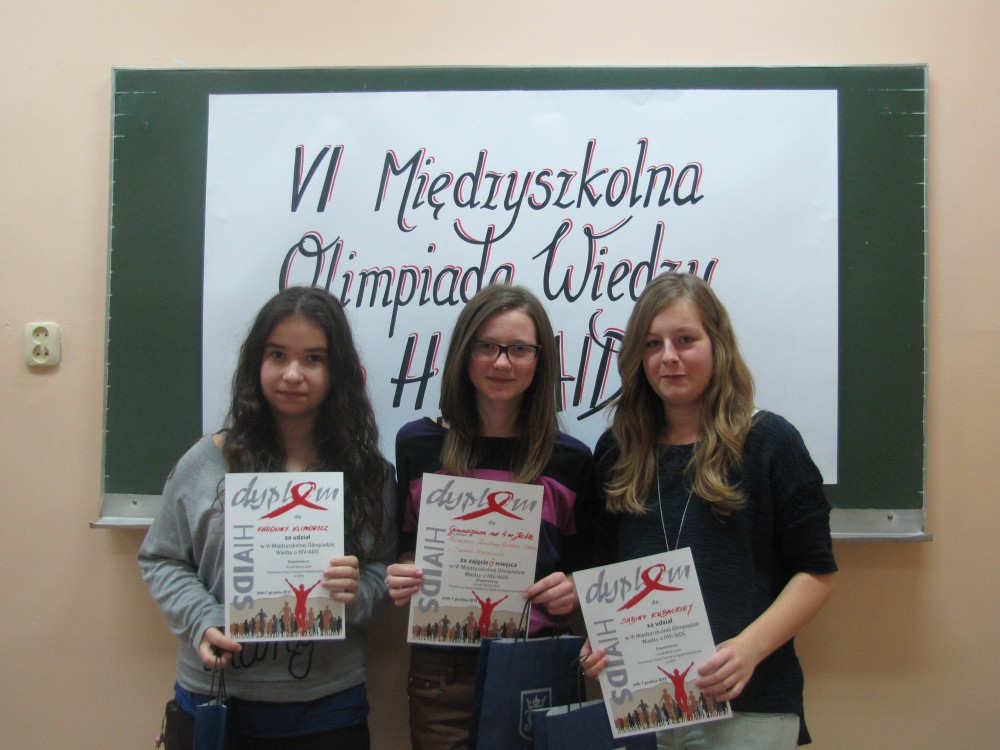 Laureaci olimpiady wiedzy o HIV/AIDS