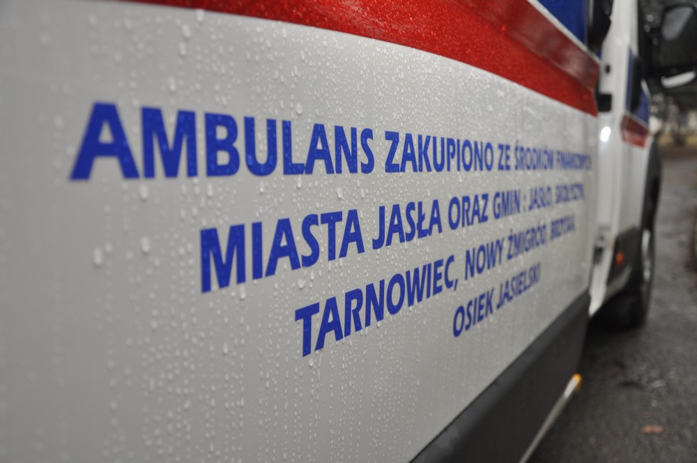 Podziękowanie za wsparcie zakupu karetki