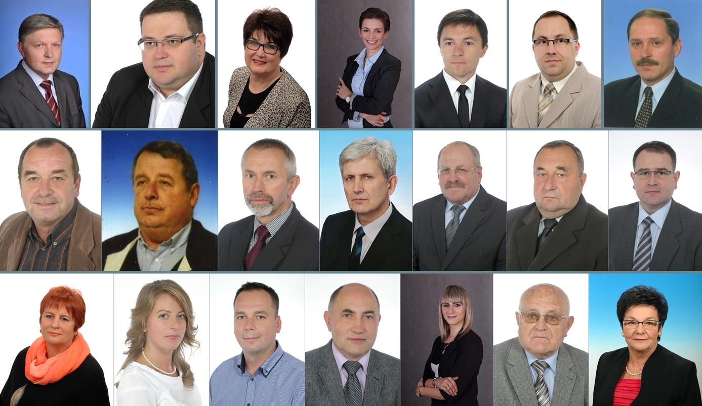 Komplet kandydatów "Jaślan" do Rady Miejskiej VII kadencji. Fot. © facebook.com (KWW Jaślanie)