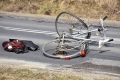 Potrącenie rowerzysty na DW 993 w Nowym Żmigrodzie