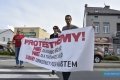 Protest mieszkańców ulicy Konopnickiej w sprawie KG2