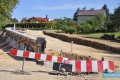 Ulica Kolejowa w trakcie rozbudowy