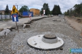 Ulica Kolejowa w trakcie rozbudowy