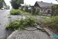 Skutki gwałtownych burz w mieście Jaśle