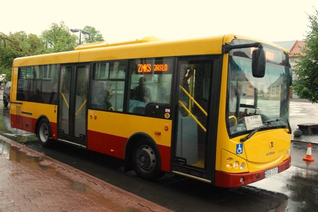 Władzom miasta bardziej spodobał się autobus marki Autosan A0808MN Sancity, który był testowany na początku lipca br. Fot. terazJaslo.pl / Damian Palar