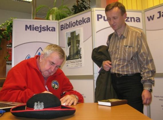 Spotkanie z Romanem Frodymą. Fot. Miejska Biblioteka Publiczna w Jaśle