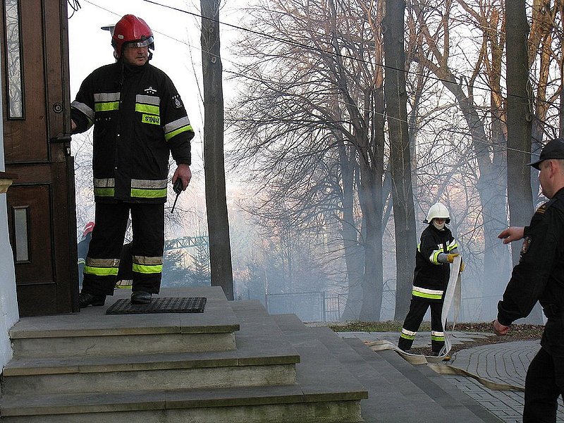 Ćwiczenia strażackie w Wolicy. Fot. UG w Jaśle
