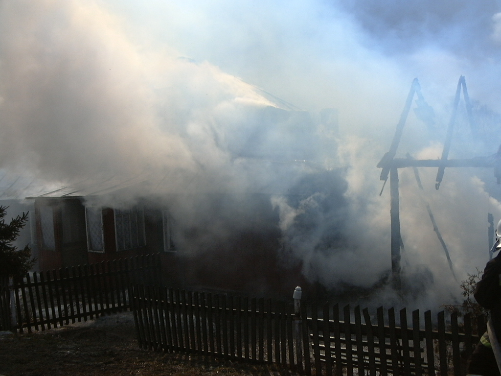 Pożar w Siedliskach Sławęcińskich. Fot. PSP Jasło