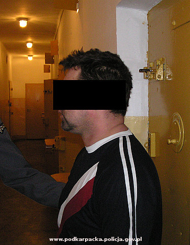 Zatrzymany 35-letni mężczyzna. Fot. archiwum KPP Jasło