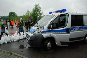 Policja na ulicy Krasińskiego. Fot. terazJaslo.pl / Damian Palar