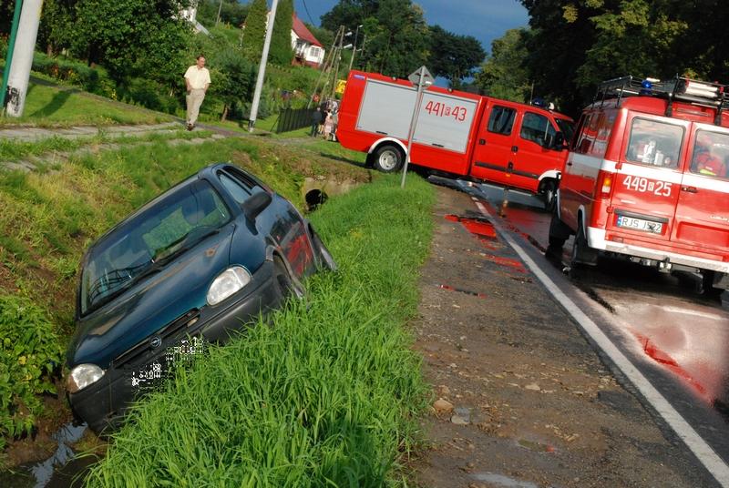 Wypadek w Sławęcinie. Fot. terazJaslo.pl / Damian Palar