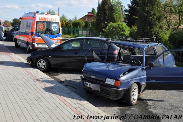Wypadek w Zarzeczu. Fot. terazJaslo.pl / Damian Palar