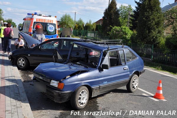 Wypadek w Zarzeczu. Fot. terazJaslo.pl / Damian Palar