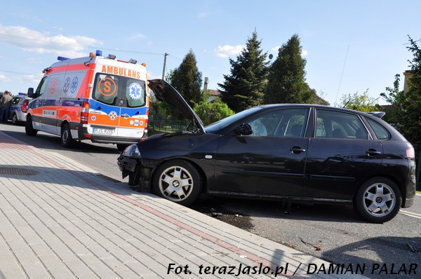 Wypadek w Zarzeczu. Fot. terazJaslo.pl / Damian Palar