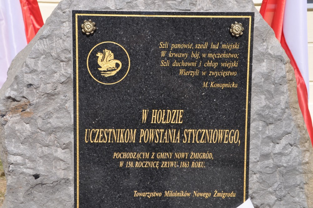 Odsłonięcie obelisku w Nowym Żmigrodzie