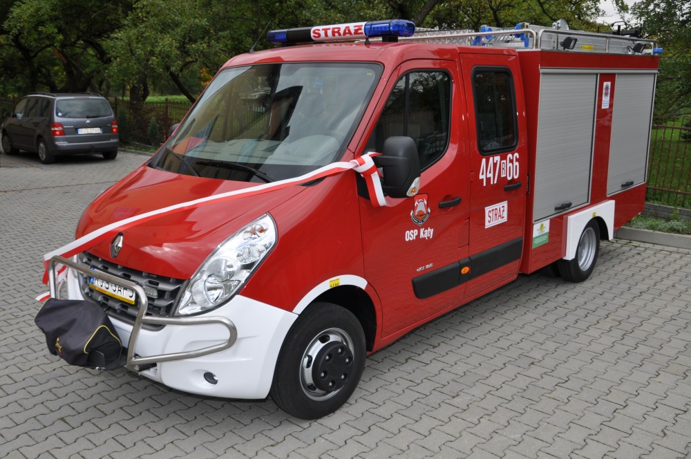 Uroczyste przekazanie samochodu dla OSP Kąty Uroczyste przekazanie samochodu dla OSP Kąty