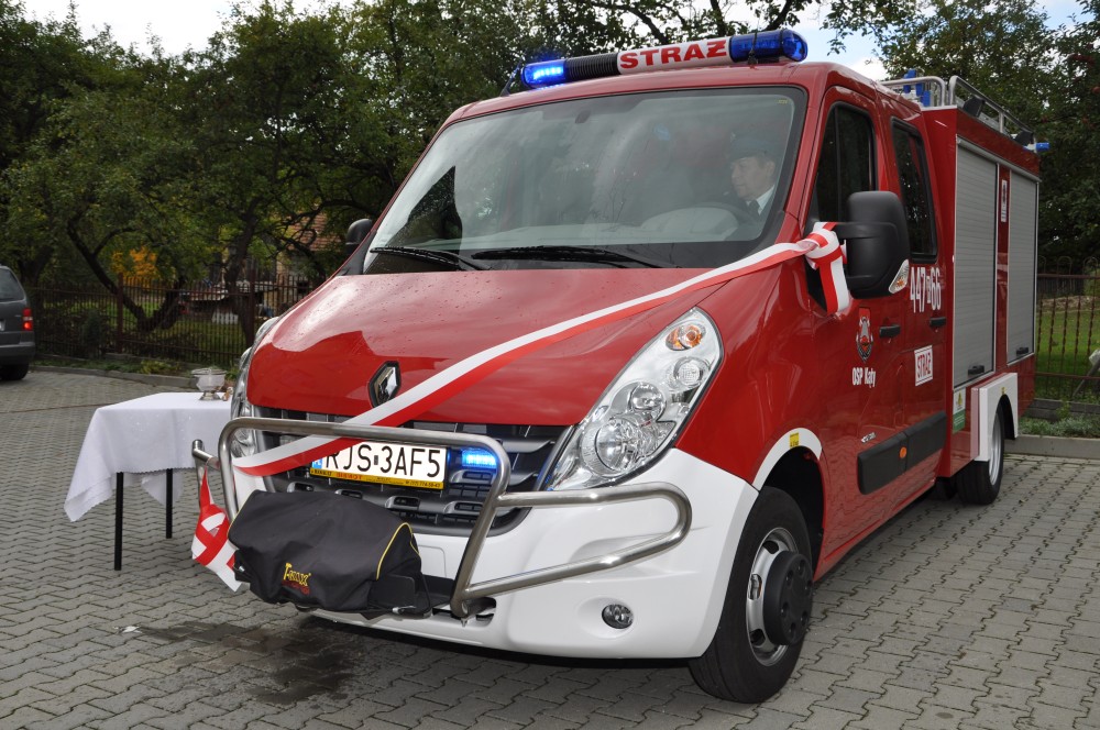 Uroczyste przekazanie samochodu dla OSP Kąty Uroczyste przekazanie samochodu dla OSP Kąty