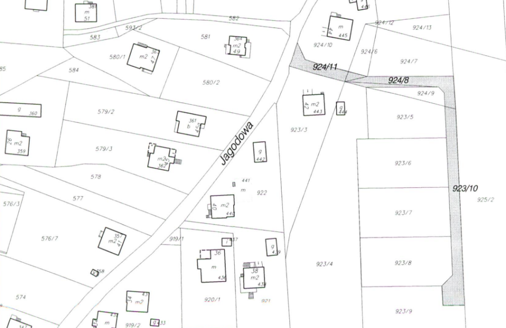 Mapa lokalizacji nowej ulicy