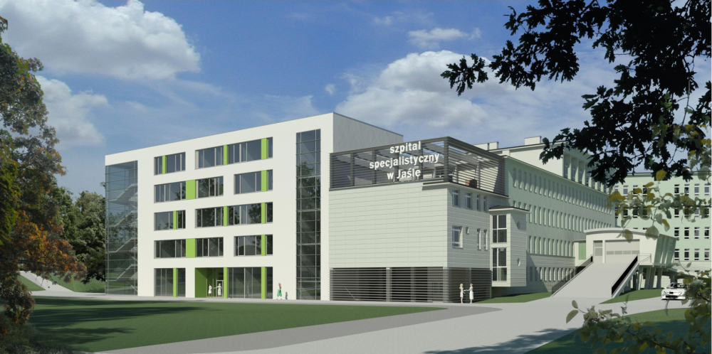 © Wizualizacja rozbudowy Szpitala Specjalistycznego w Jaśle