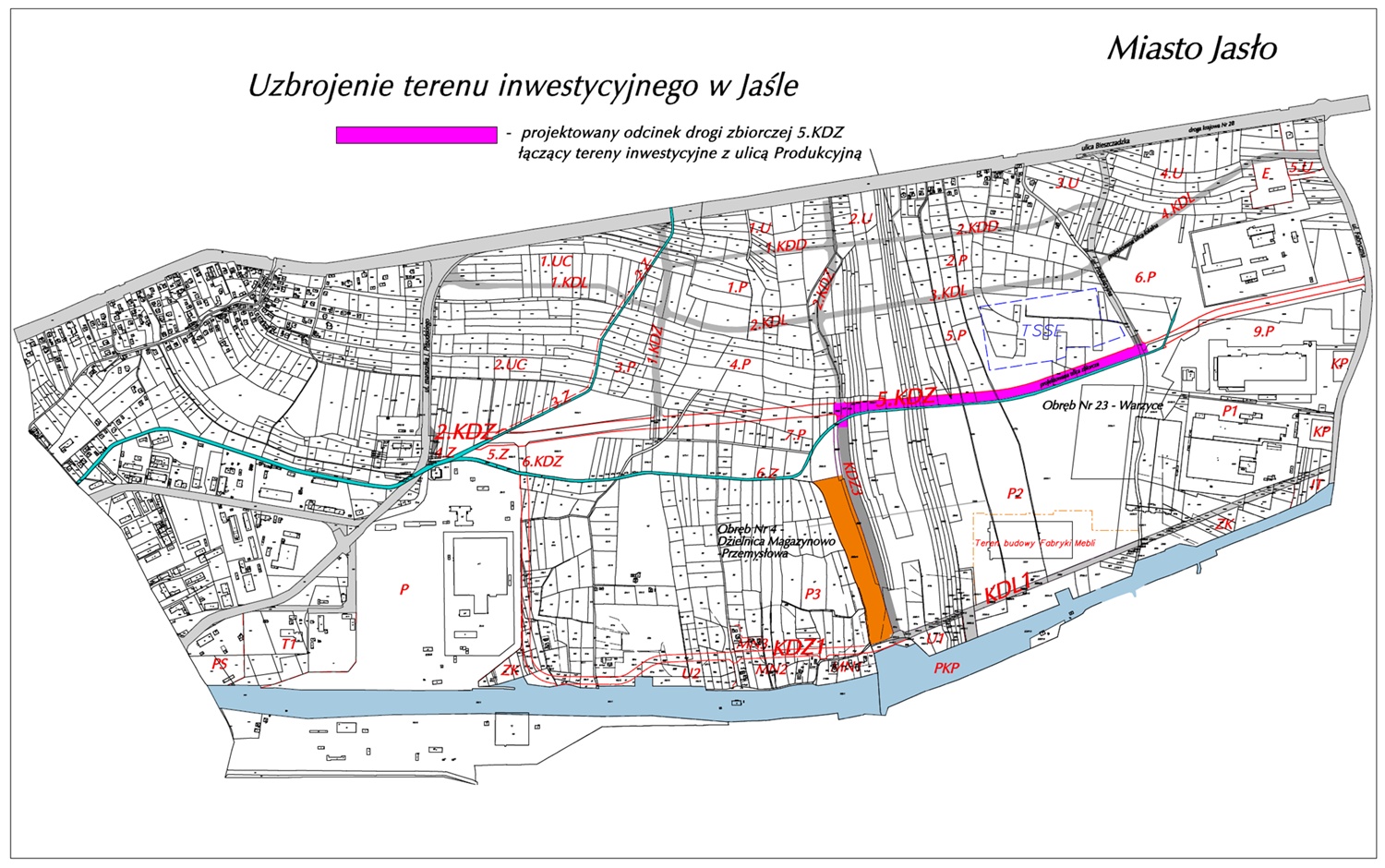 Mapka poglądowa. © Urząd Miasta Jasła