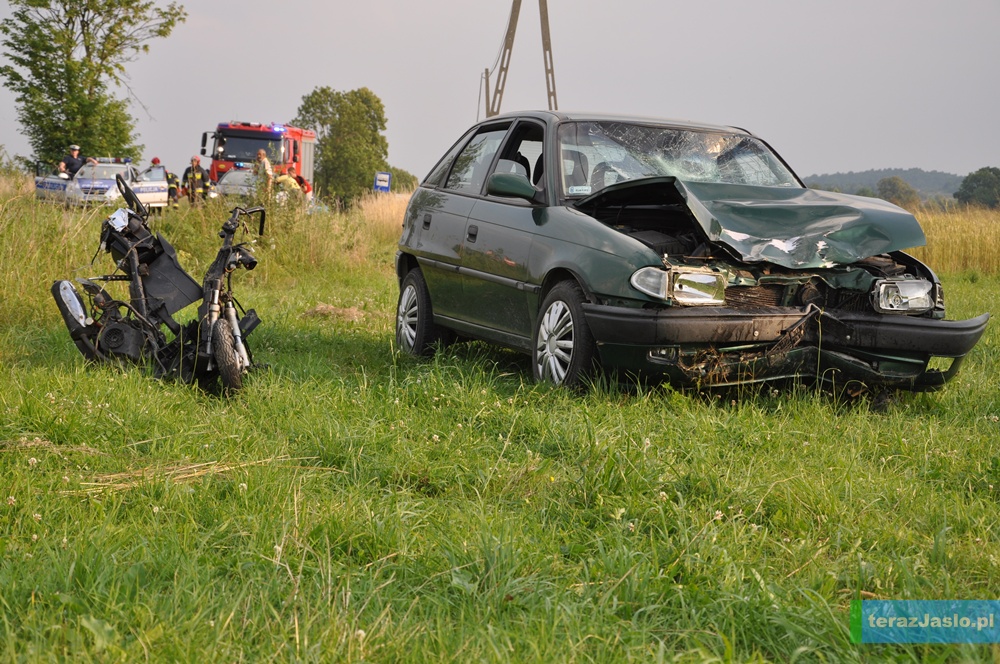 Wypadek drogowy w Brzyskach - 6 lipca 2015. Fot. © terazJaslo.pl / Damian PALAR